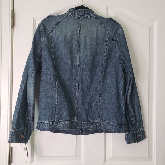 NWT Jones of New York Denim Jacket Size 14 - Picture 3 of 4